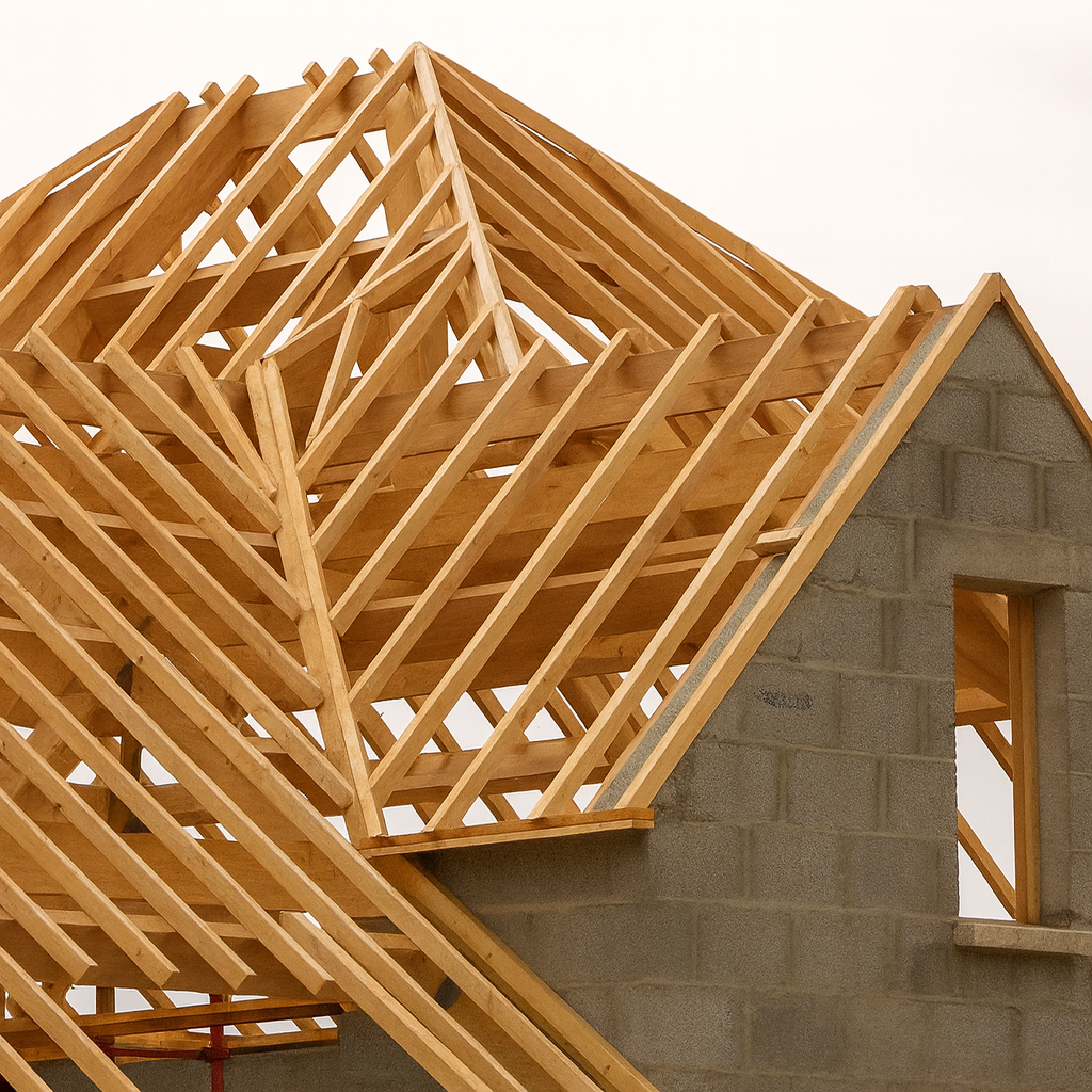 charpente sur maison neuve le mans