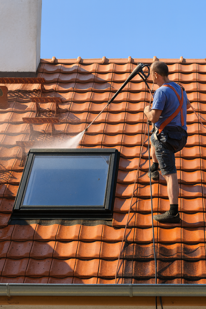 démoussage toiture par couvreur au mans